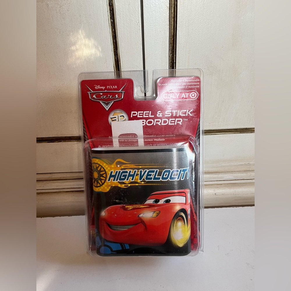 New Disney Pixar Cars Peel & Stick border Room Decor wallpaper Removable rare